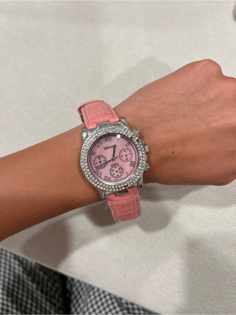 Gruen Pink Crystal-Accent Women's Smartwatch